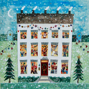 Christmas Card | Pack of 6 - Christmas Party House | Lucy Loveheart