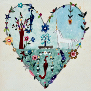 Deluxe Print in a Tube | Enchanted Heart | Lucy Loveheart