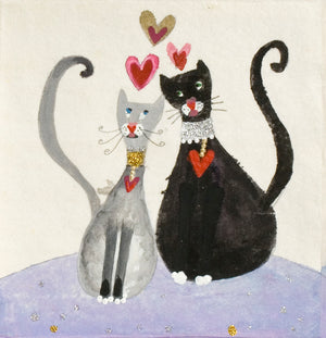 Original Painting | Love Cats | Lucy Loveheart