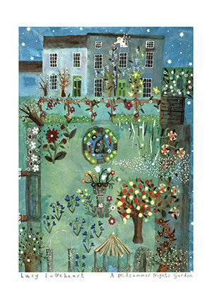 Art Prints | A Midsummer Nights Garden | Lucy Loveheart