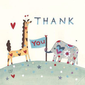 Greetings Cards | Animal Thank You | Lucy Loveheart
