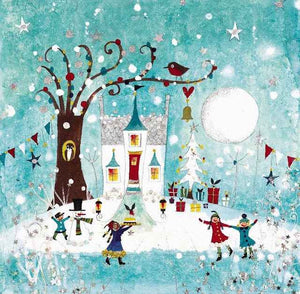 Christmas Card | Pack of 6 - Christmas Cottage | Lucy Loveheart