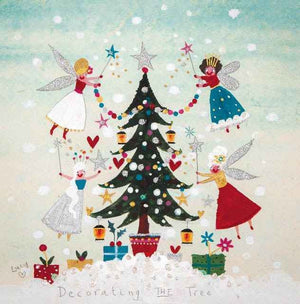Christmas Card | Pack of 6 - Decorating The Tree | Lucy Loveheart