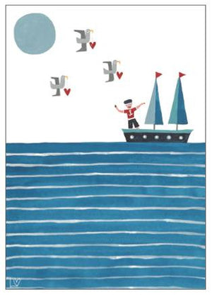 Greetings Cards | Kiss Me Quick - Dream Boat | Lucy Loveheart