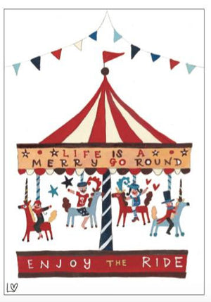 Greetings Cards | Kiss Me Quick - Merry-Go-Ride | Lucy Loveheart