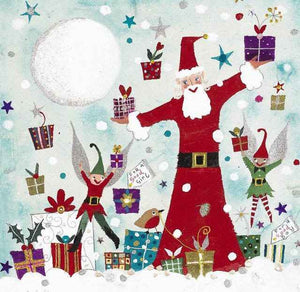 Christmas Card | Pack of 6 - Santa's Little Helpers | Lucy Loveheart