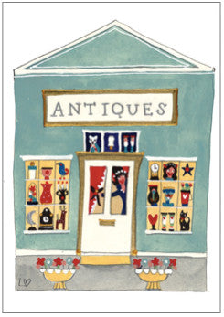 Greetings Cards | Great British High St - The Antique Shop | Lucy Loveheart