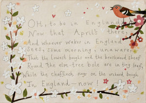 Deluxe Print in a Tube | Oh To Be In England | Lucy Loveheart
