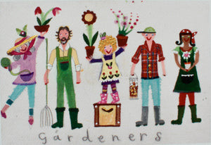 Deluxe Print in a Tube | Gardeners | Lucy Loveheart