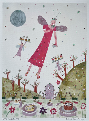 Deluxe Print in a Tube | Fairy Tea Party | Lucy Loveheart