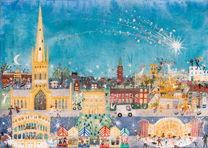 Limited Edition Deluxe Print in a Tube | Shooting Star | Norwich | Lucy Loveheart