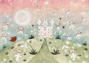 Original Painting | Snowdrop Palace | Lucy Loveheart