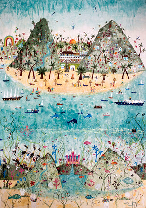Deluxe Print | Sugar Beach A1 | Sugar Beach | Lucy Loveheart