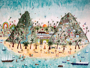 Deluxe Print | Sugar Beach Landscape A1 | Sugar Beach | Lucy Loveheart