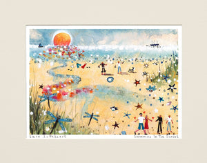 Art Prints | Swimming In The Sunset | Holkham | Lucy Loveheart
