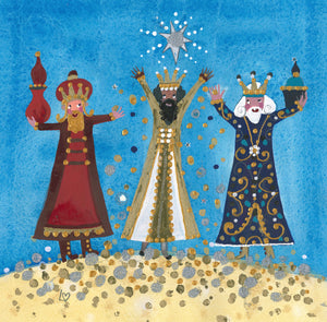 Christmas Card | Pack of 6 - The Three Kings | Lucy Loveheart
