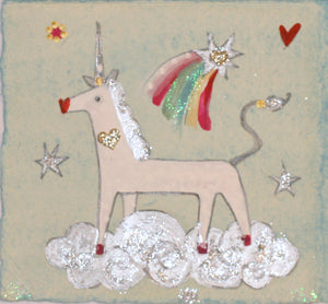 Original Painting | Valentine the Unicorn | Lucy Loveheart
