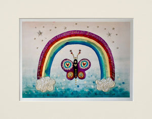 Art Print | Rainbow Butterfly | Lucy Loveheart