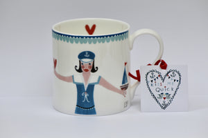 Mug | Kiss Me Quick - Sailor Girl | Lucy Loveheart