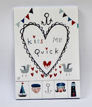 Notebook | Kiss Me Quick A5 - Kiss Me Quick | Lucy Loveheart