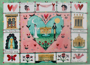 Greetings Card | Pack of 5 - Follies of Love | Chatsworth House | Lucy Loveheart