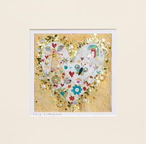 Deluxe Print | Sparkly Golden Angel | Lucy Loveheart