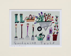 Deluxe Print | Gardening Tools | Lucy Loveheart