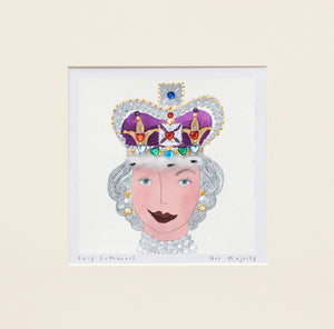 Art Prints |  Her Majesty | Lucy Loveheart