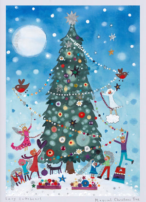 Art Print in a Tube |  Magical Christmas Tree | EACH  | Lucy Loveheart