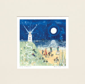 Art Prints | Moon Light House Square | Lucy Loveheart