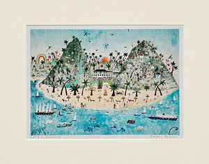 Deluxe Print | Sugar Beach Landscape A3 | Sugar Beach | Lucy Loveheart