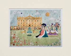 Art Prints | Tea and Biscuits on the Lawn | Chatsworth House | Lucy Loveheart