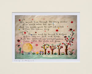 Deluxe Print | Through The Weary Winter | Lucy Loveheart